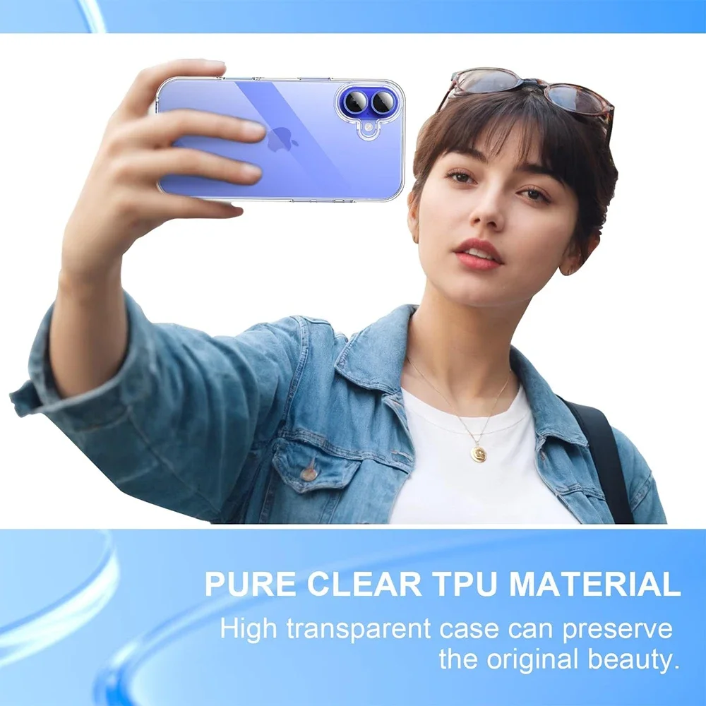 360 °   Funda protectora de cuerpo completo para iPhone 16, 15, 14, 13, 12, 11 Pro Max Plus Mini, cubierta dura transparente híbrida, carcasa suave de silicona