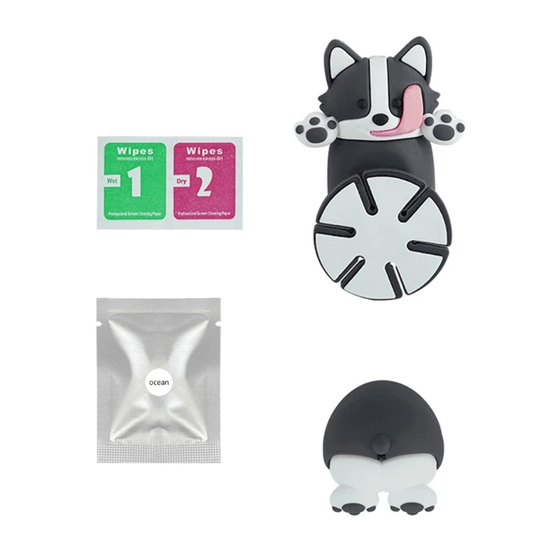 Swinging Dog Car Interior Rear View Reflectors Viewer Hanging Scent Diffuser Vehicle Decoration with Head Bobble Feature