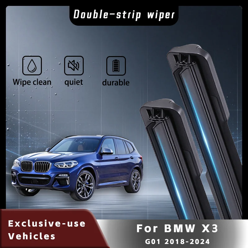 For BMW X3 G01 2018 2019 2020 2021 2022 2023 2024 Car Wiper RHD & LHD Front Wiper Blade 26"+20" Windshield Windscreen Wipers