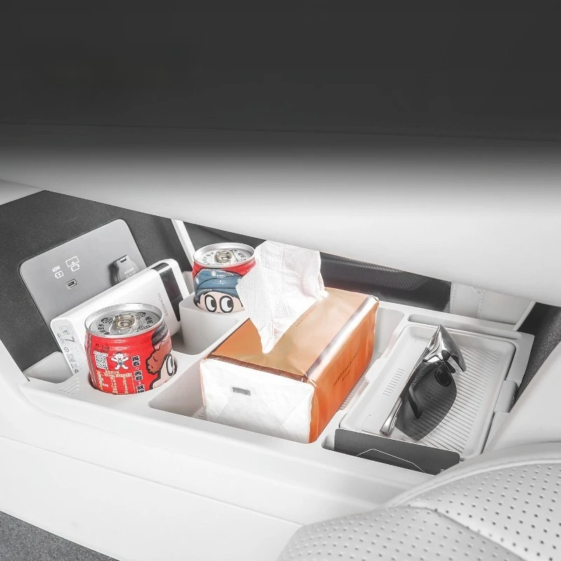 

Silicone Hidden Storage Box Partition for Lynk & Co 900 Lower Center Console, Interior Organizer