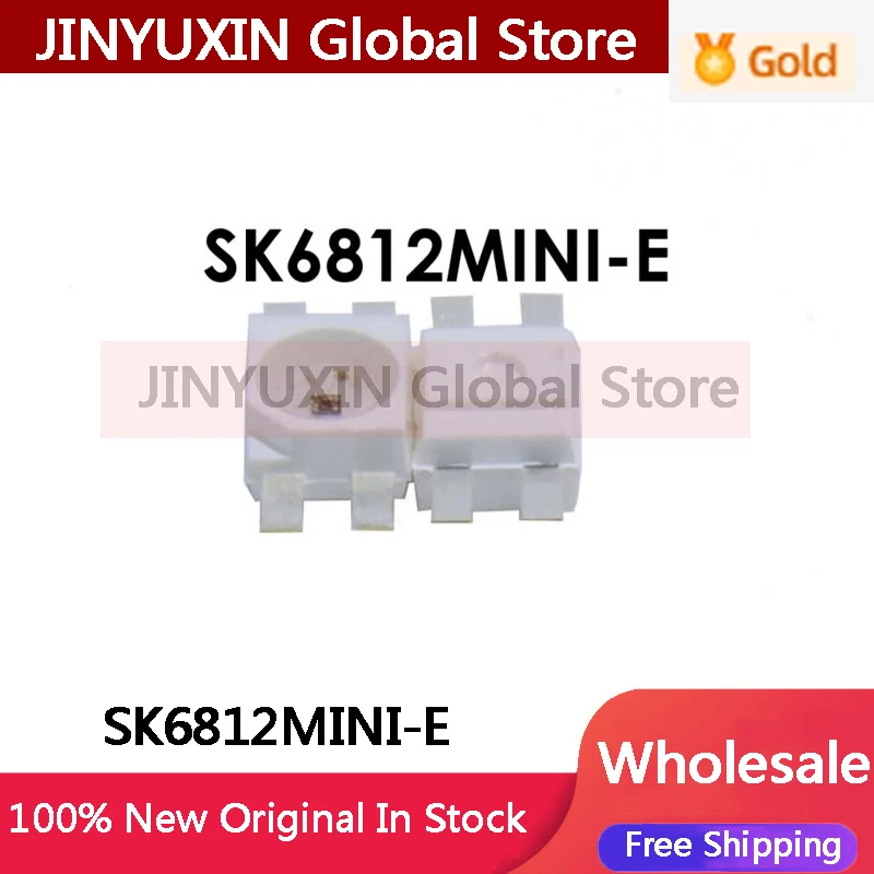 50-100Pcs SK6812 MINI-E full-color LED beads SK6812 3228 built-in IC 4-pin iridescent LED beads DC5V In Stock Wholesale