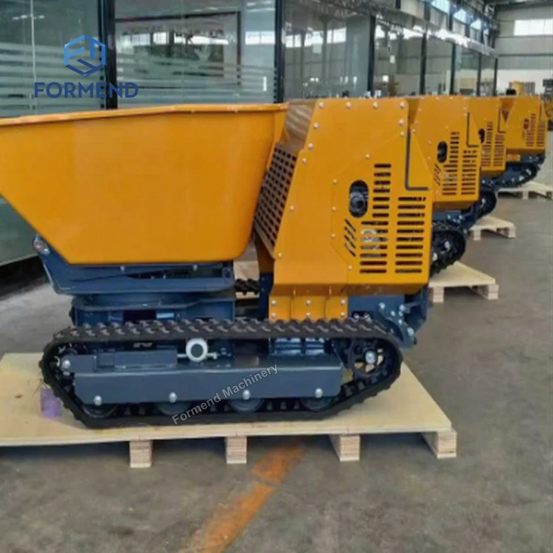 The High-Performance 850kg Tracked Dump Loader Can Be   for Transporting Cement Sand Fruits and Wood