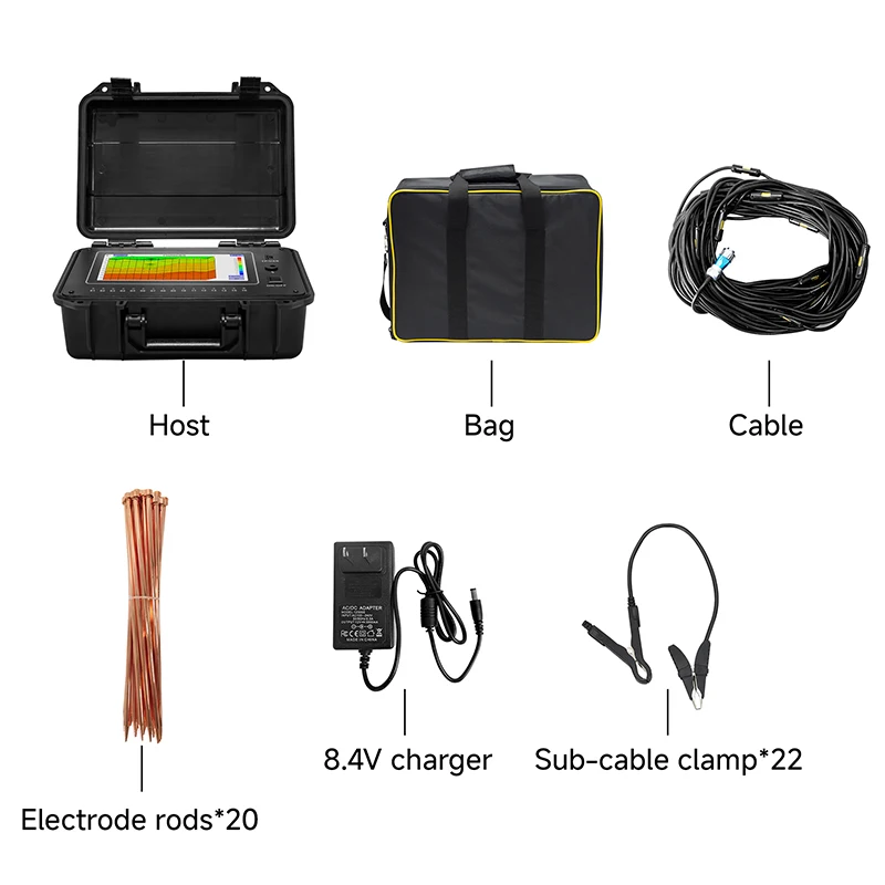 TYM D Series 16 chanels Borehole Logging Geophysics Water Survey 500m 800m 2000m Well Water Detector Underground
