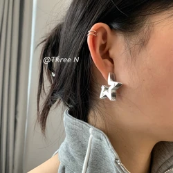 Vintage Multi Layered Stars Minimalist Personality Fashion Pendant Earrings Female Girls Trendy Earrings Exaggerated Jewelry