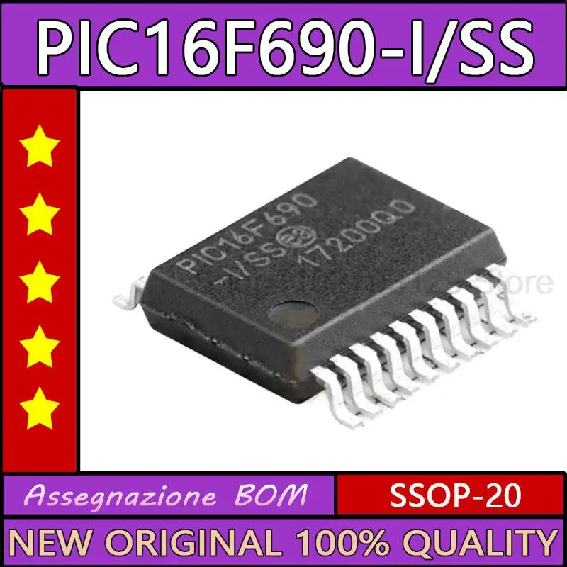 PIC16F690T-I/SS  SSOP20.