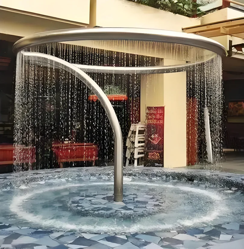 Picture 4: Modern Outdoor Stainless Steel Water Fountain for Stylish Landscape Decoration 2026