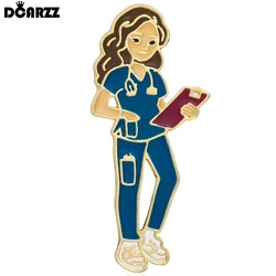 DCARZZ Medical Doctor Nurse Cartoon Pin Quality Enamel Brooch Jewelry for Nursing Student Backpack Lapel Badge