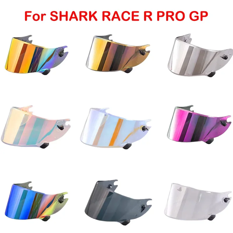 Viseira de capacete de motocicleta para shark race r pro gp speed r race-r pro gp, viseira de substituição, proteção de para-brisa