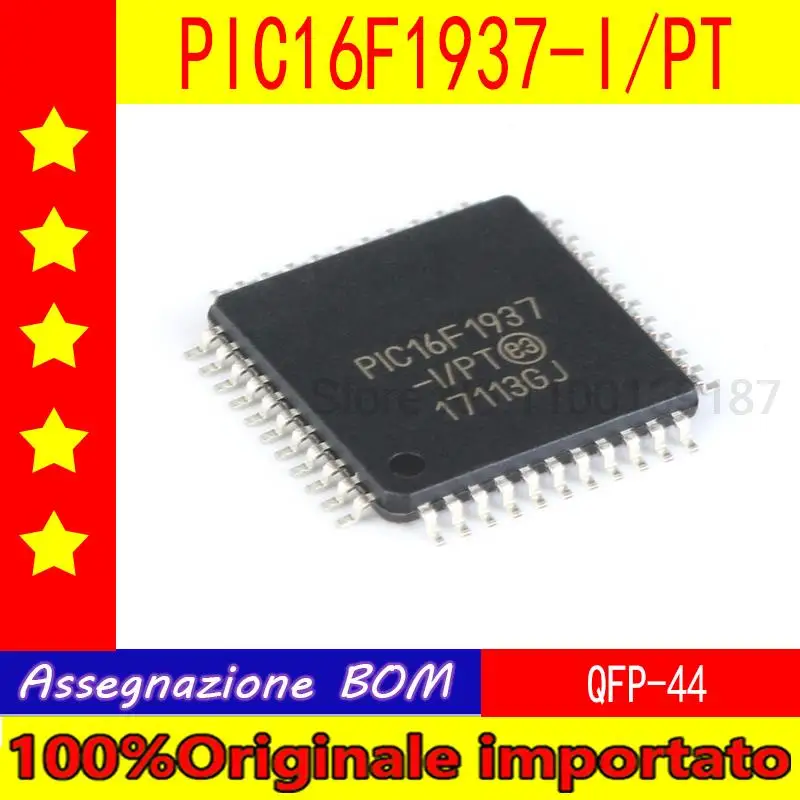 

10pcs/lot PIC16F1937-I/PT PIC16F1937 QFP-44 MCU microcontroller