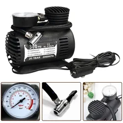 Portable 12V 300psi Air Compressor Pump Tire Tyre Inflator For Auto Motorcycle Direct Replacement Car Accessories