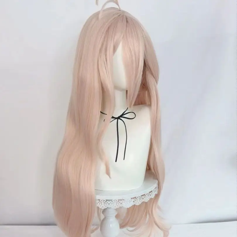 Comic DanganRonpa Iruma Miu Cosplay Wig Miu Iruma Role Play Woman Long Linen Pink synthetic hair costumes