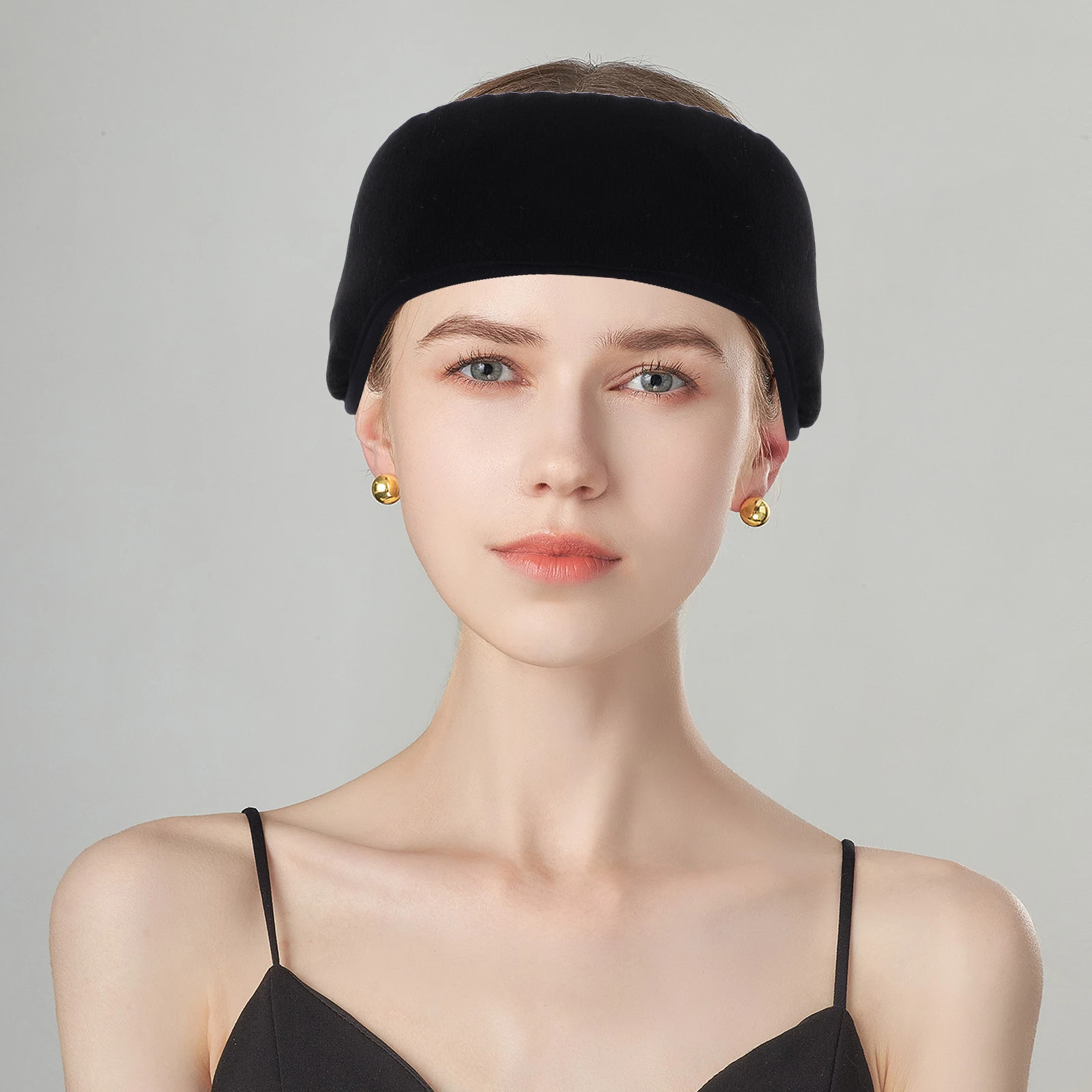 

Warm Earmuffs Ear Muffs Noise Reduction Soft Eye Cover Black Headb Adjustable Strap AntiNoise Soundproof Comfortable Fit Women