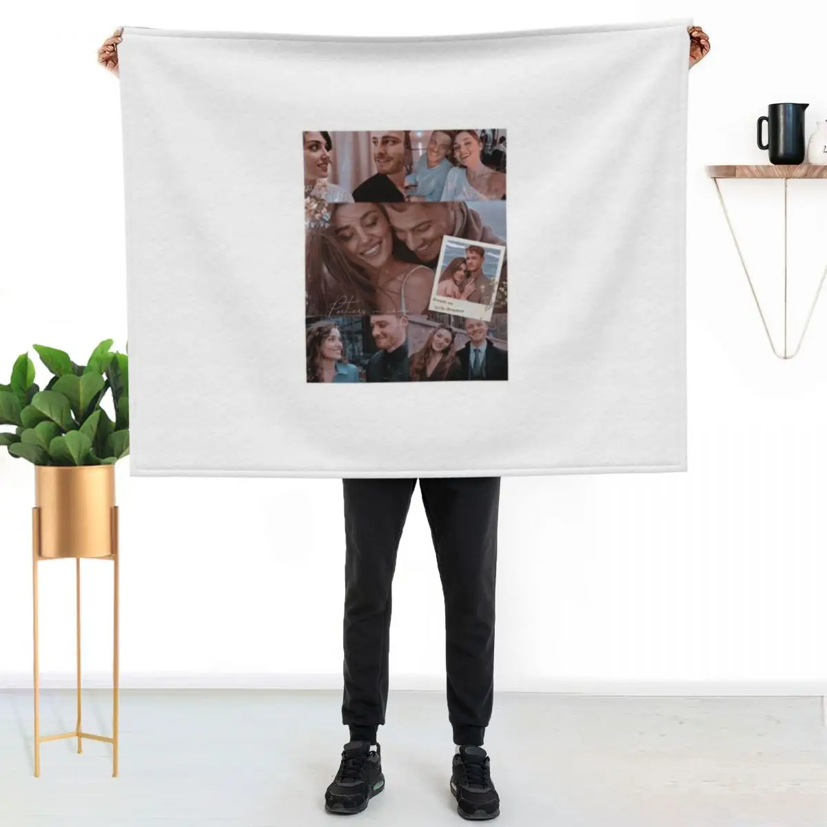 Sen cal kapimi Throw Blanket Moving bed plaid Travel halloween Polar wednesday Blankets