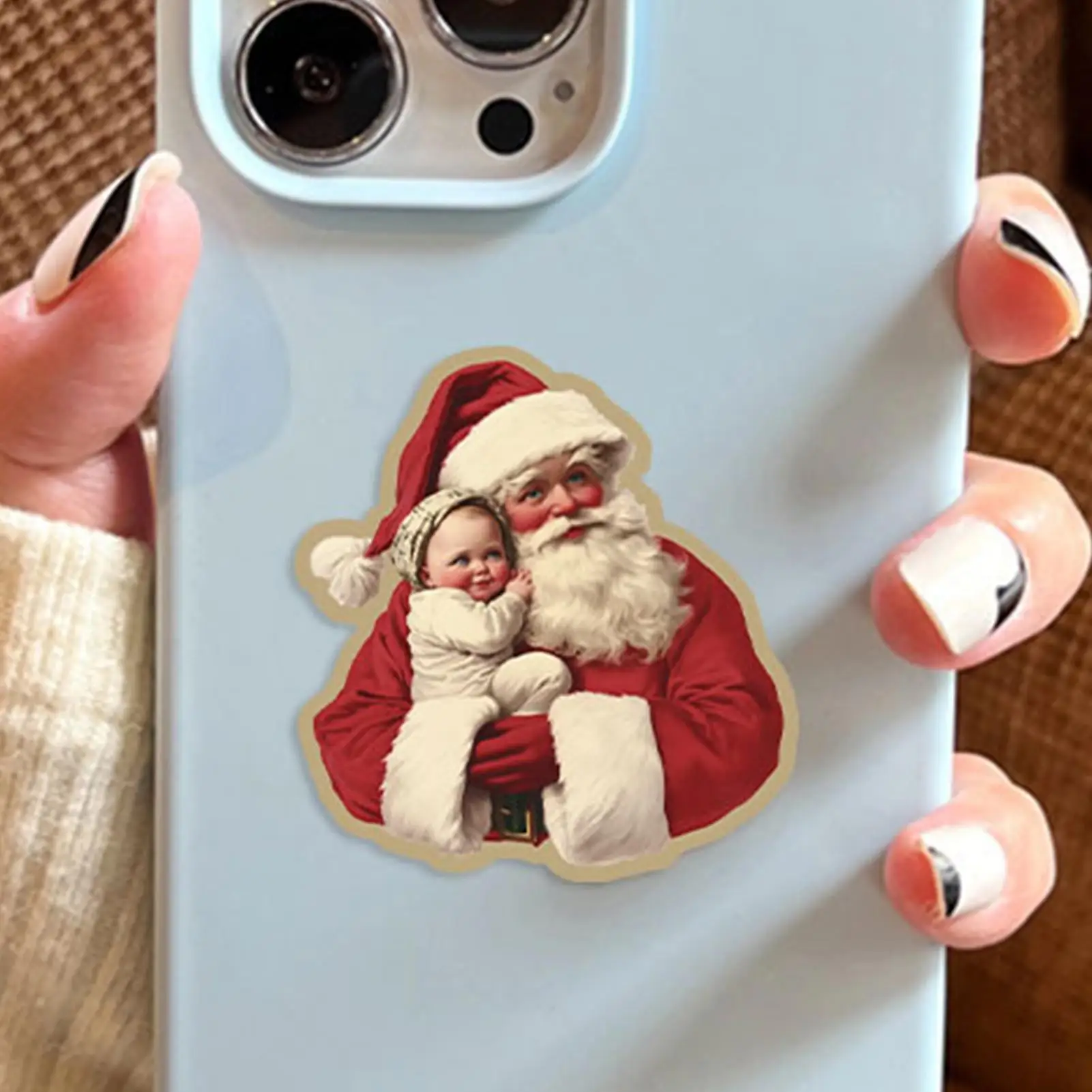 50 peças retro natal graffiti adesivos festa decoração guitarra notebook bagagem diy decorações à prova dwaterproof água adesivos