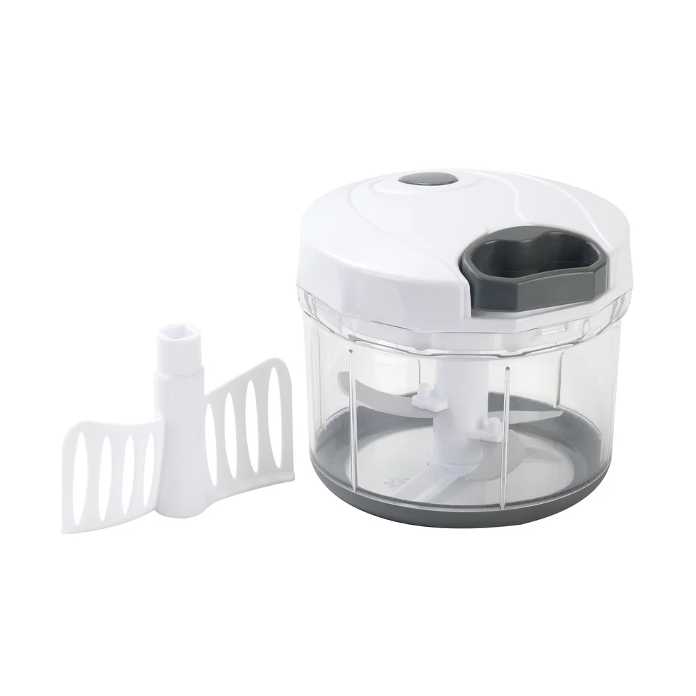 4 pacote 1qt picador de tração rápida com lâminas de aço inoxidável bpa livre material seguro legumes frutas carne fácil limpo