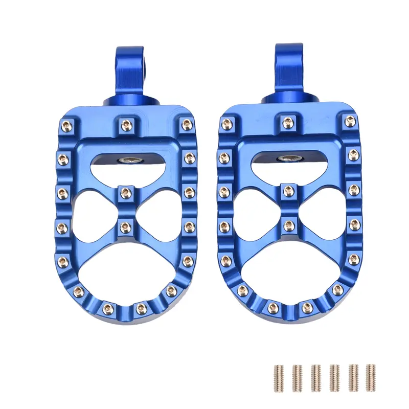 Motorcycle Foot Pegs MX Wide Fat Footrests Pedals W/Shifter Pegs For Harley Sportster XL 883 1200 Dyna Street Bob Bobber Custom - Image 8