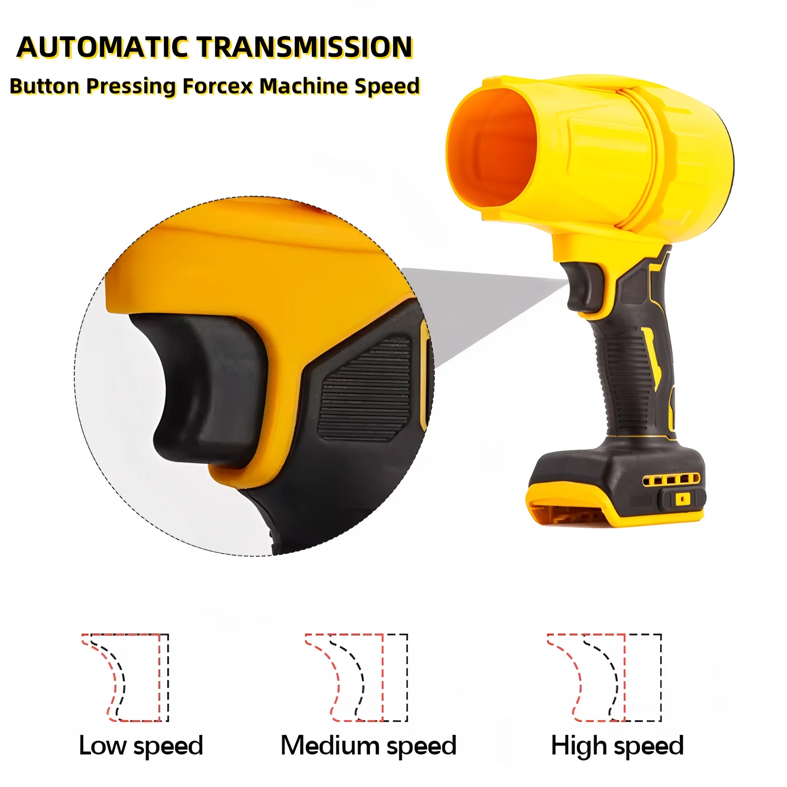 Misura Per Dewalt 20V Batteria Brushless Elettrico Turbo Ventilatore Jet Ventilatore Portatile Violento Ventilatore Ad Alta Velocità Air Duster Utensili Elettrici