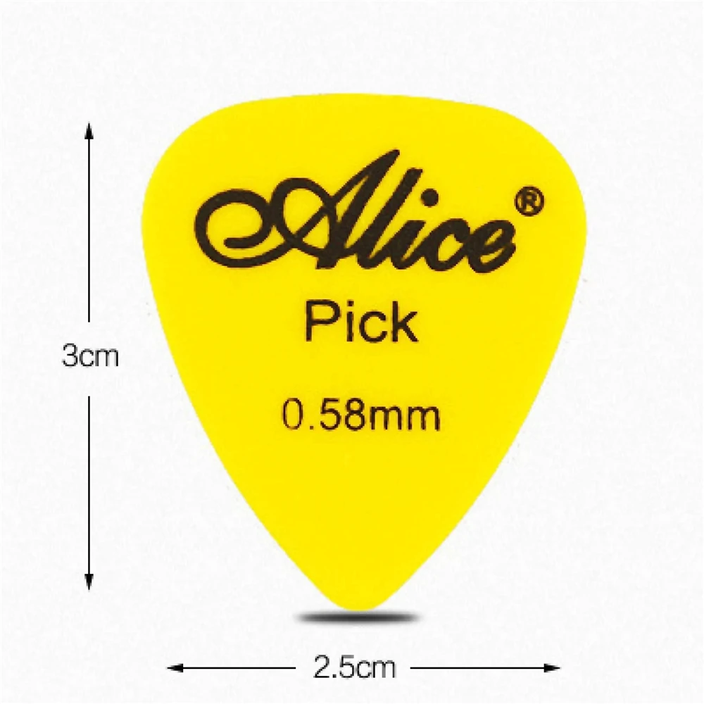 Multicolor ABS Premium Plastic Bass Ukulele Acoustic Electric Guitar Picks 0.58 0.71 0.81 0.96 1.20 1.50mm Thickness