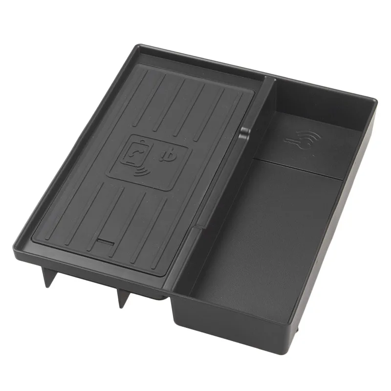 

New Car Qi Wireless Car Charger Storage Box Fit For A6 A7 2018-2019 Black