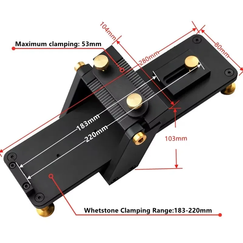 NEW Aluminum Alloy Linear Track Adjustable Grinding Tool Maximum Clamping 53mm Tool Whetstone Grinding Tools Woodworking Tool