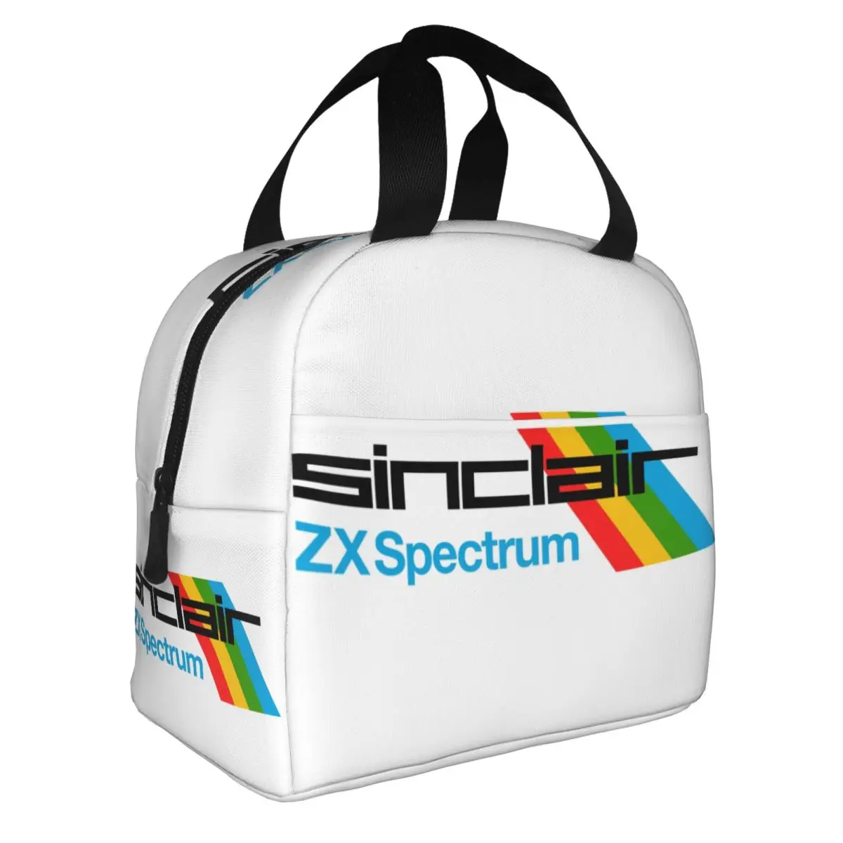 Custom ZX Spectrum Lunch Bag Women Warm Cooler Insulated Lunch Box for Kids School