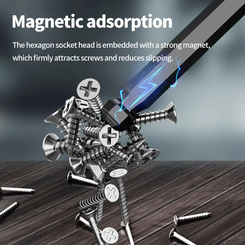 الأخضر عالية القوة مفتاح ألين عرافة وجع مجموعة متعددة الحجم مسدس المفك متري وجع المغناطيسي L نوع عرافة مفتاح ل مسامير المقبس #6