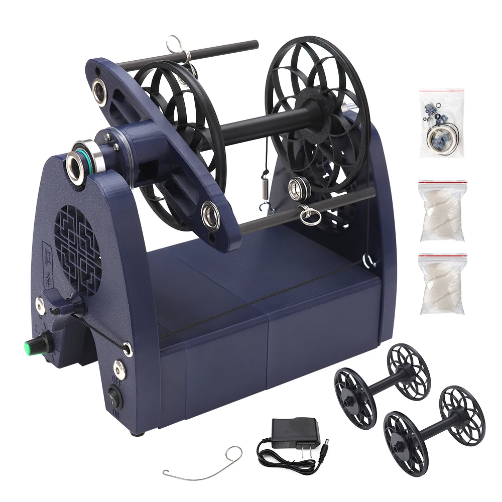 Professional Large Electric Spinning Wheel Premium Maker Tool for Plant Fibers Pet Hair Handspun Art Yarn DIY Crafts Maker Tool