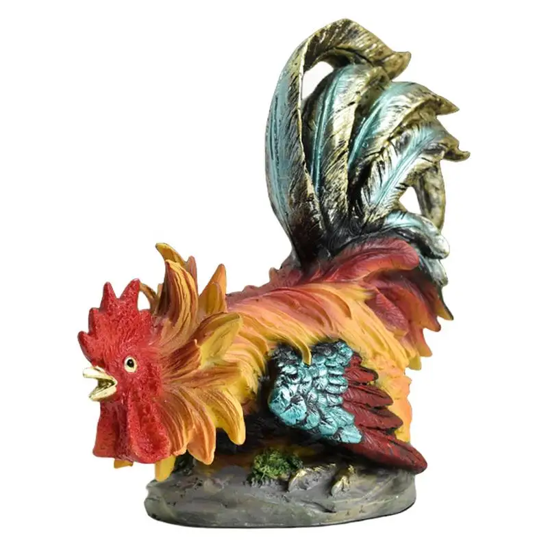 

Garden Rooster Statue Chicken Sculpture For Yard Decor Chicken Decor Ornament Hen Figurine For lawn Patio Backyard Outdoor