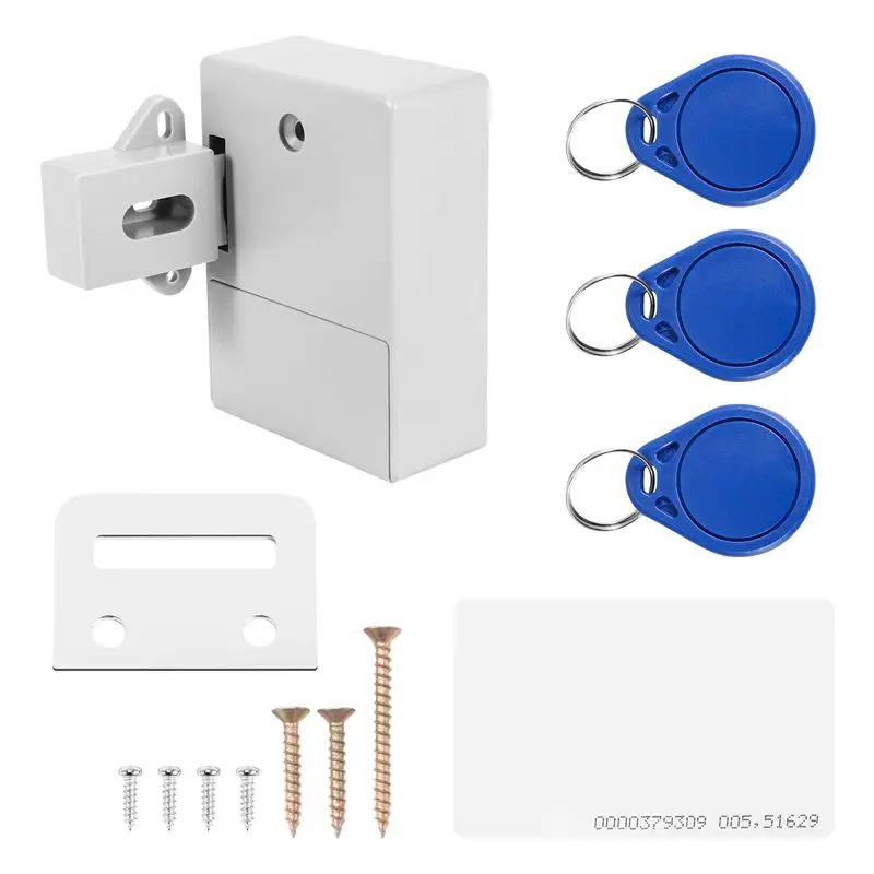 Y22A-Digital Cabinet Intelligent Electronic Locks Invisible Sensor Lock EMID IC Card Drawer For Wardrobe Furniture Hardware