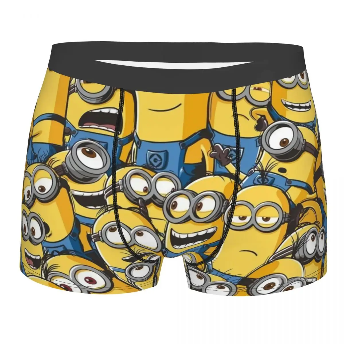 

Male Cool Cartoon Animation Minions Underwear Boxer Briefs Men Soft Shorts Underpants