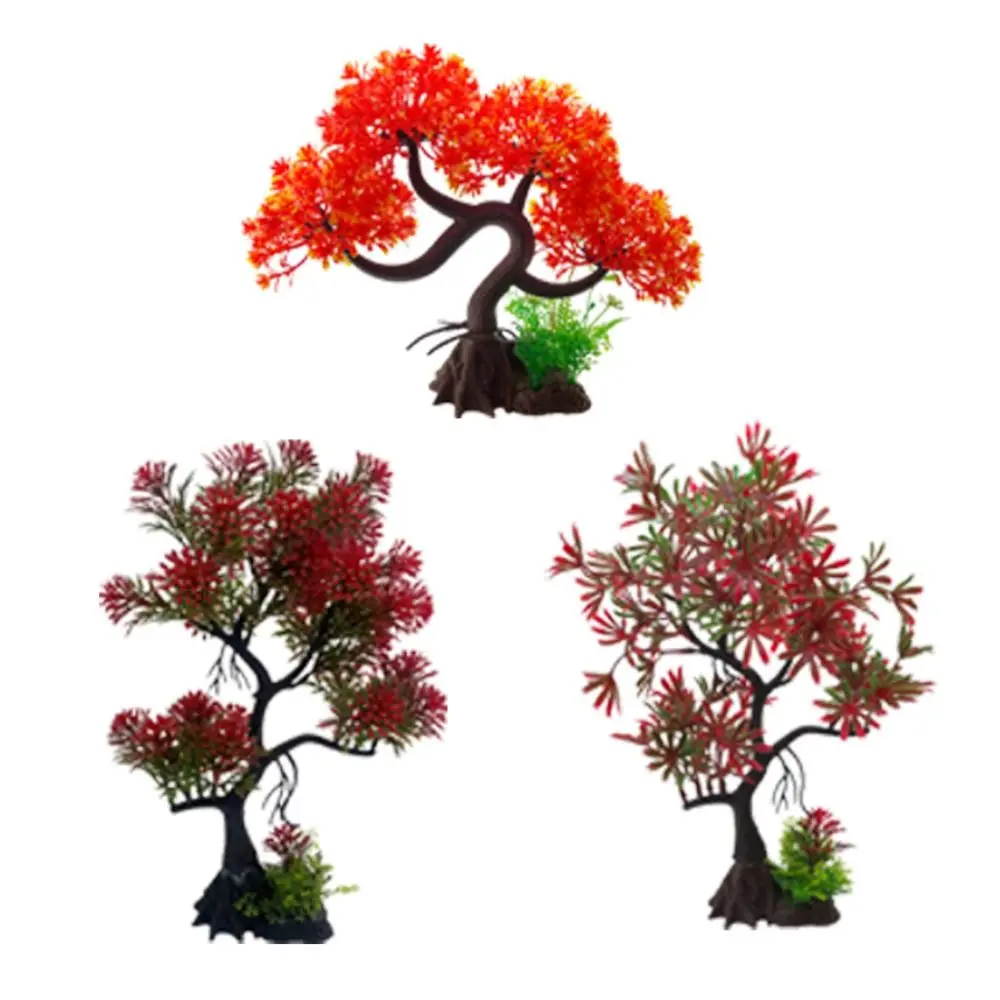 Fish Tank Viewing Decor Decorative Simulated Tree Lifelike Plastic Water Plant Ornament Simulation Underwater Plant Landscaping