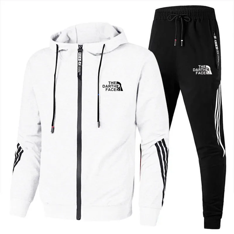 

Men's Sets Jacket Casual Sportswear Suit Men's Hoodie and Trousers Two-piece Zippered Hooded Sweatshirt Sweatpants Men's Suit