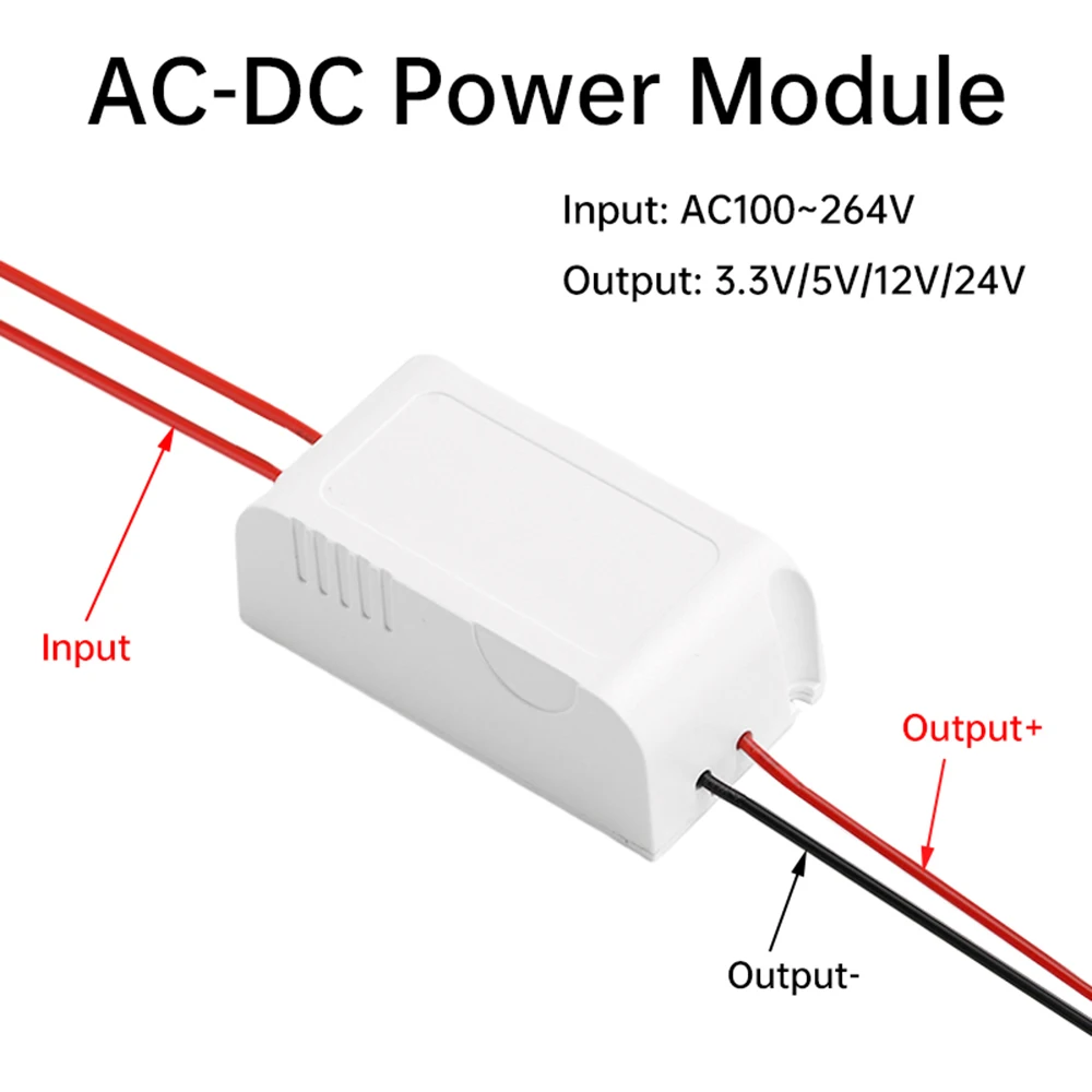 AC-DC Power Supply Module AC110V 220V 230V To DC 3.3V 5V 12V 24V Mini Buck Converter 3W Led Isolated Voltage Stabilized