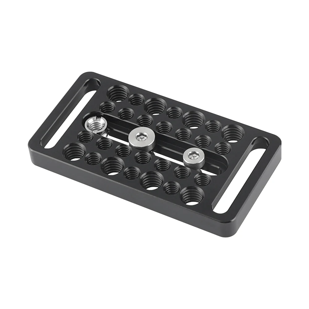 Многоцелевой аксессуар HDRIG для расширения сырной пластины с центральным резьбовым винтом 1/4 "и многочисленными монтажными точками