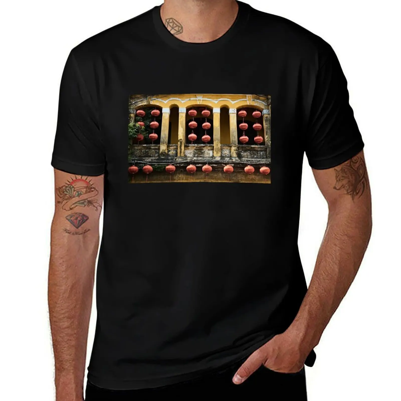 

Historic architecture in the heart of Hoi An T-Shirt street wear quick-drying customizeds workout shirts for men