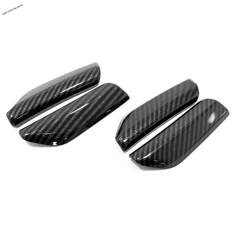 Carbon Fiber Look Interior Fit For Audi Q3 F3 Sportback 2019 - 2024 Car Accessories ABS Side Door Handle Decorative Cover Trim