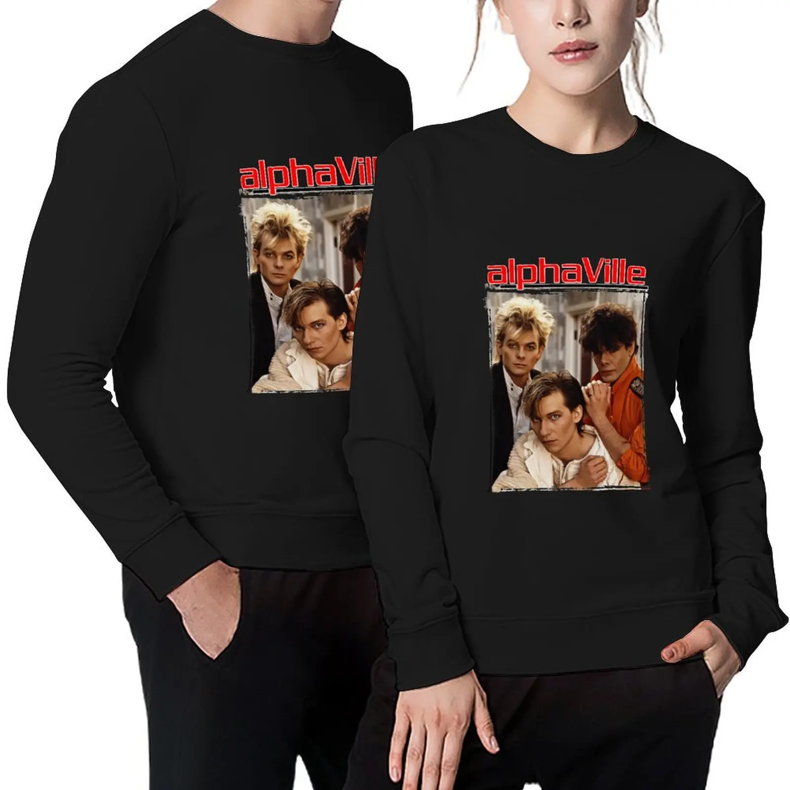 

Alphaville Pullover korean style clothes men's winter sweater men's sweat-shirt set winter clothes sweatshirt male