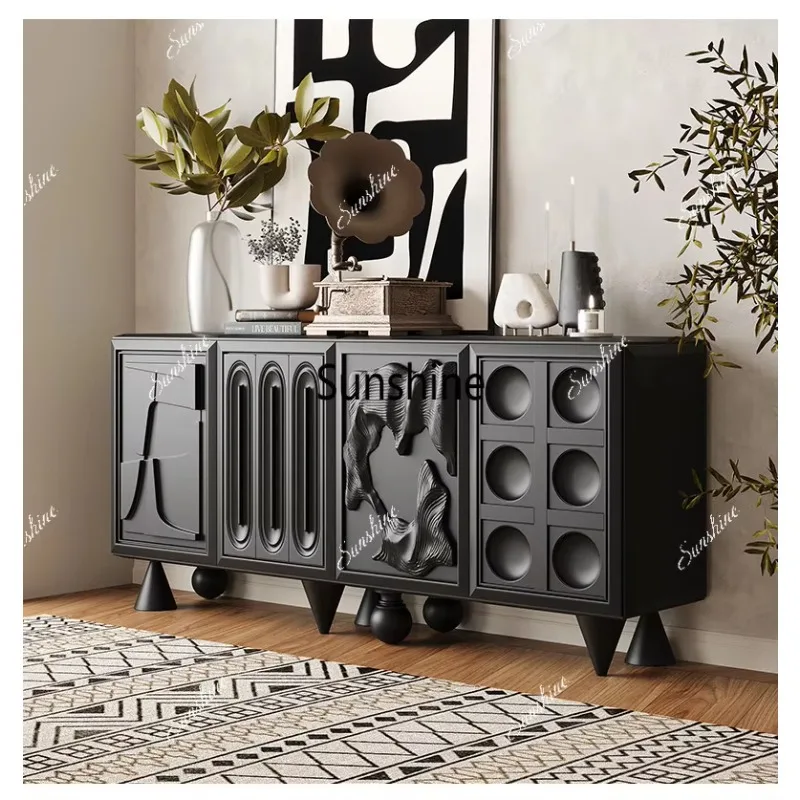 

Французский шкаф для веранды из массива дерева, высококачественный шкаф для хранения с художественной резьбой.