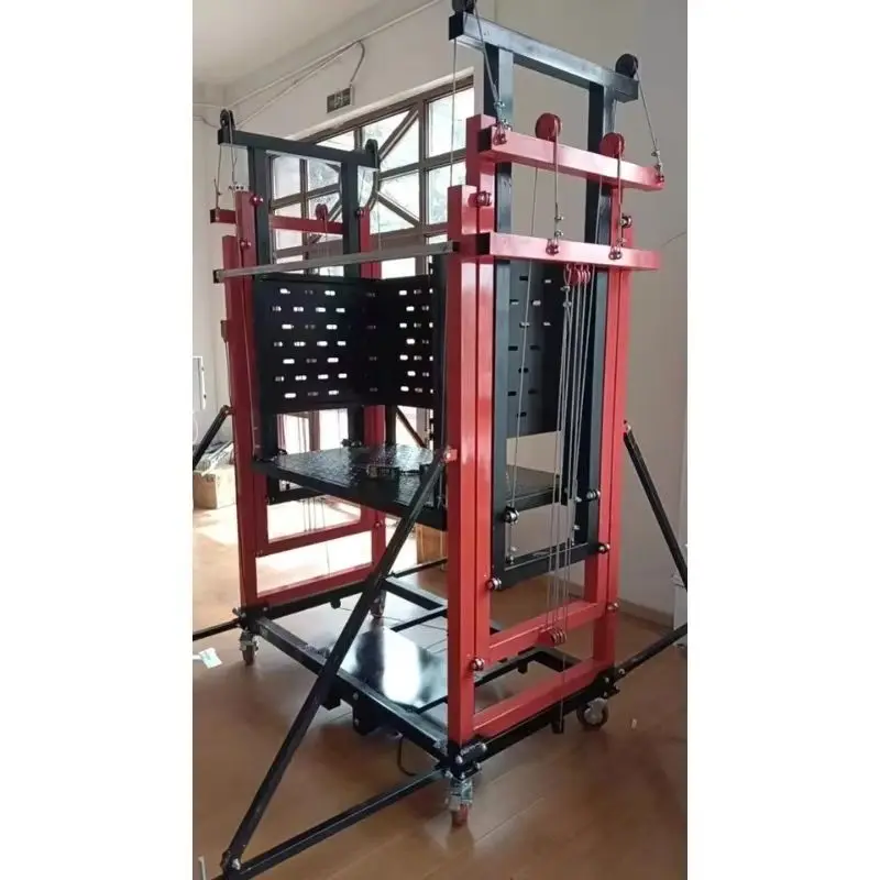 

Грузоподъемность 400-1000 кг. Электрическая мобильная автоматическая платформа-подъемник с дистанционным управлением для внутренних и наружных работ.