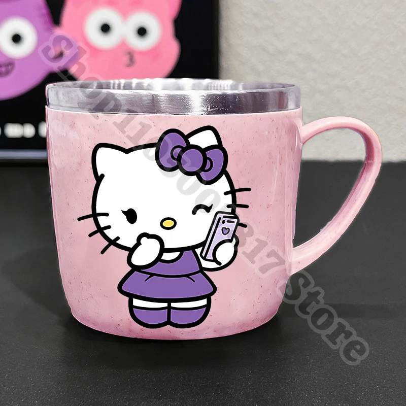Children Stainless Steel Water Cup Hello Kitty Cold Drink Juice Container for Girl Kids Cartoon Cute Mug Milk Tea Cups Gift 2026 view 5