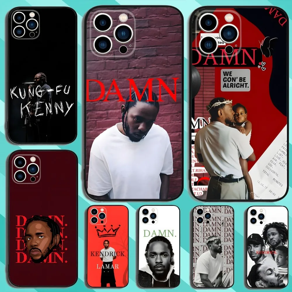 Kendrick Lamar Damn  Phone Case For iPhone 16,15,14,13,12,11,Plus,Pro Max,XS,X,XR,SE,Mini,8,7 Soft Silicone Black Cover