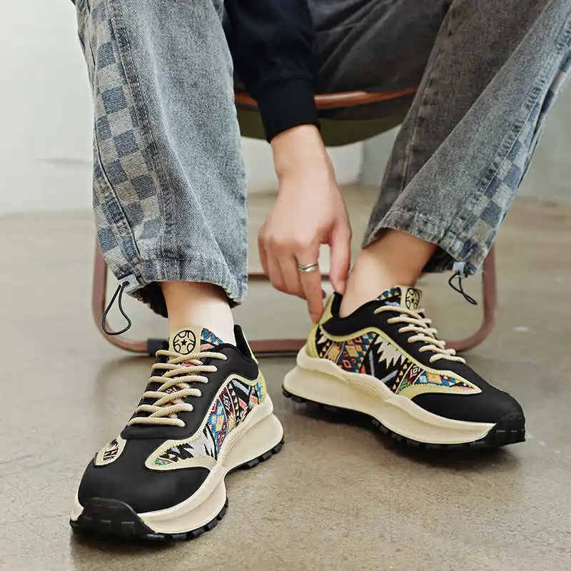 

Обувь для мужа на шнуровке 44, лоферы, обувь для мужчин, походная и треккинговая обувь, спортивные кроссовки Tenisfeminino Casuall