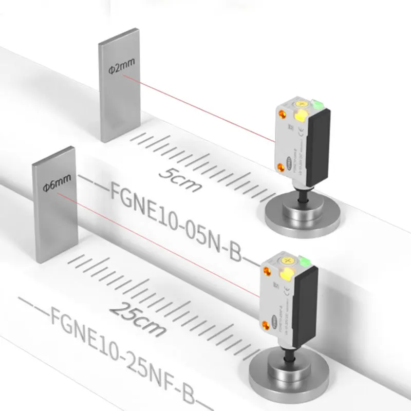 

FUWEI FGNE10-25NF-B IP67 Background Suppression FGS and BGS Switchable Universal Housing Photoelectric Sensor