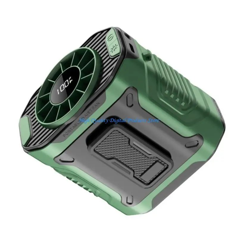 

U2JE Adjustable Speed Cooling Fan Silents Operation USB Rechargeable For Desk Tent