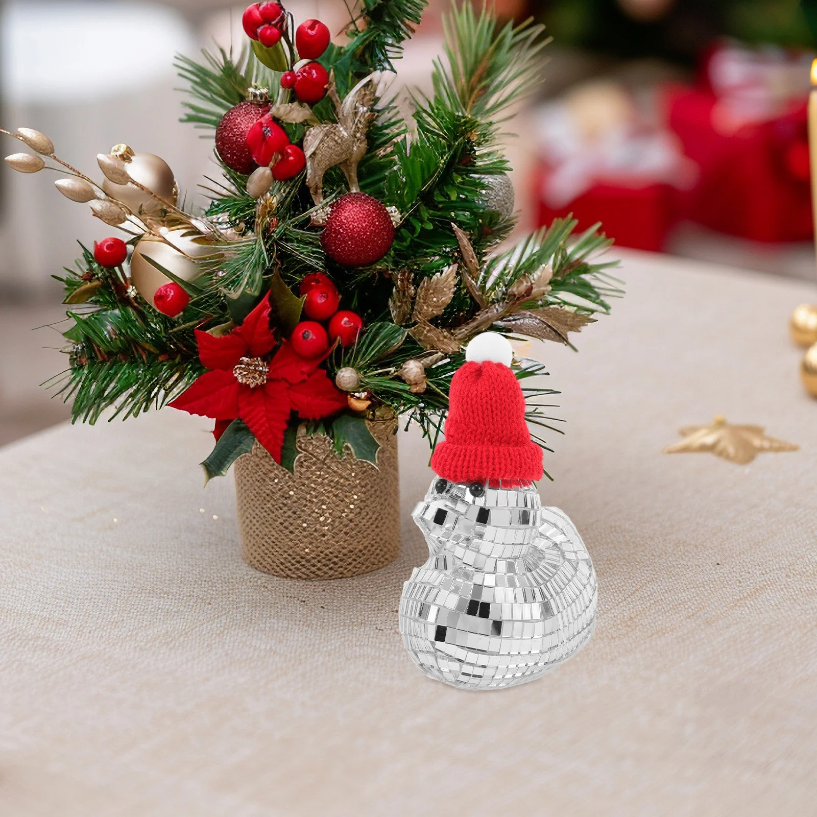 أنيق على شكل بطة زجاج معكوسة للزينة المبهرة ديسكو الكرة مكتب مكتب لهجة أجواء حفلة عطلة