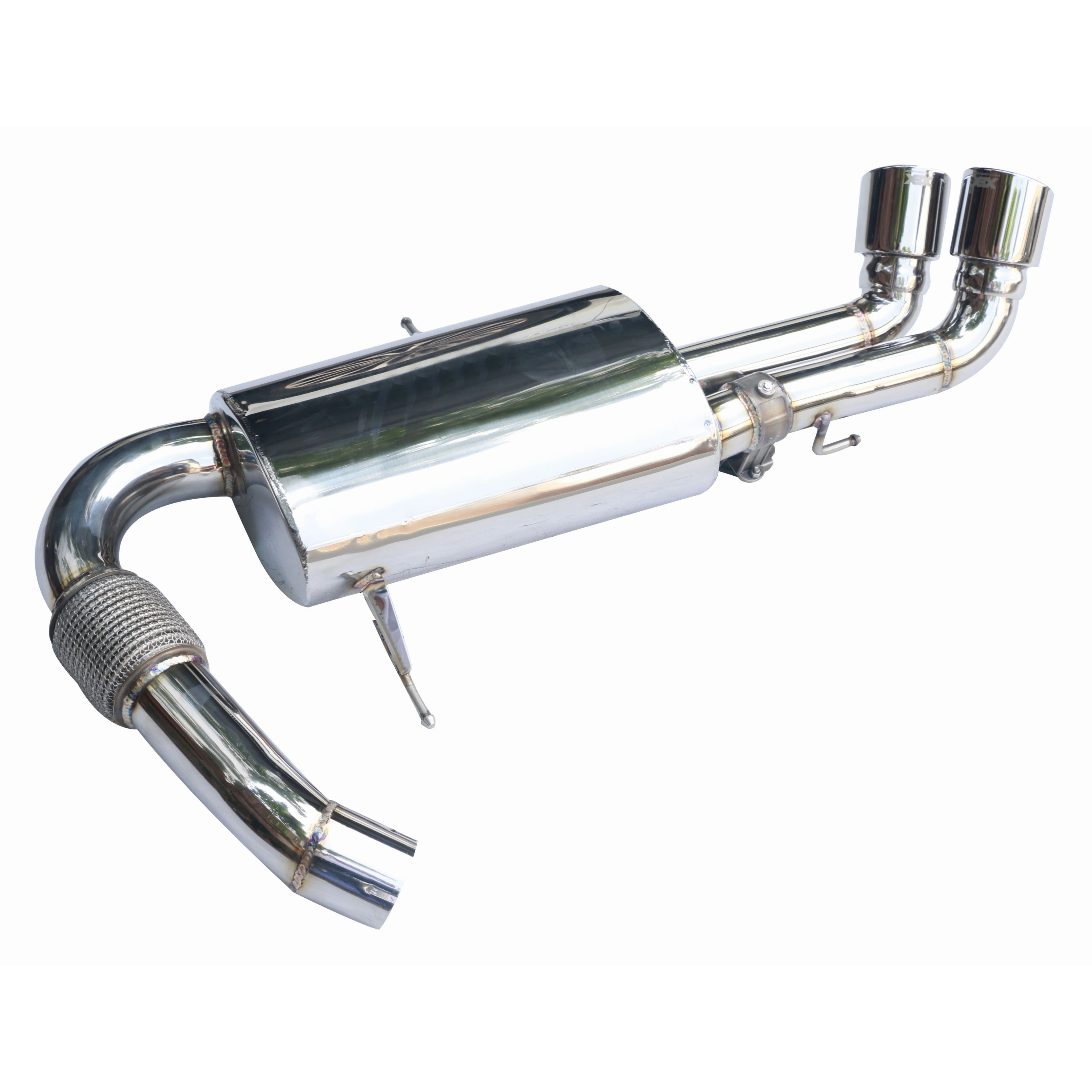 China High Quality Stainless steel 304 dual tips Muffler  valve  exhaust for i8 1.5T