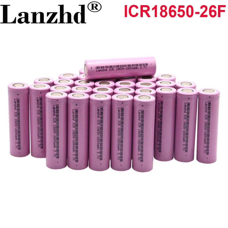 

5-40pcs 3.7V Battery 18650 Rechargeable batteries 2600mAh lithium Li ion Battery For flashlight Laptop LED Mobile power supply