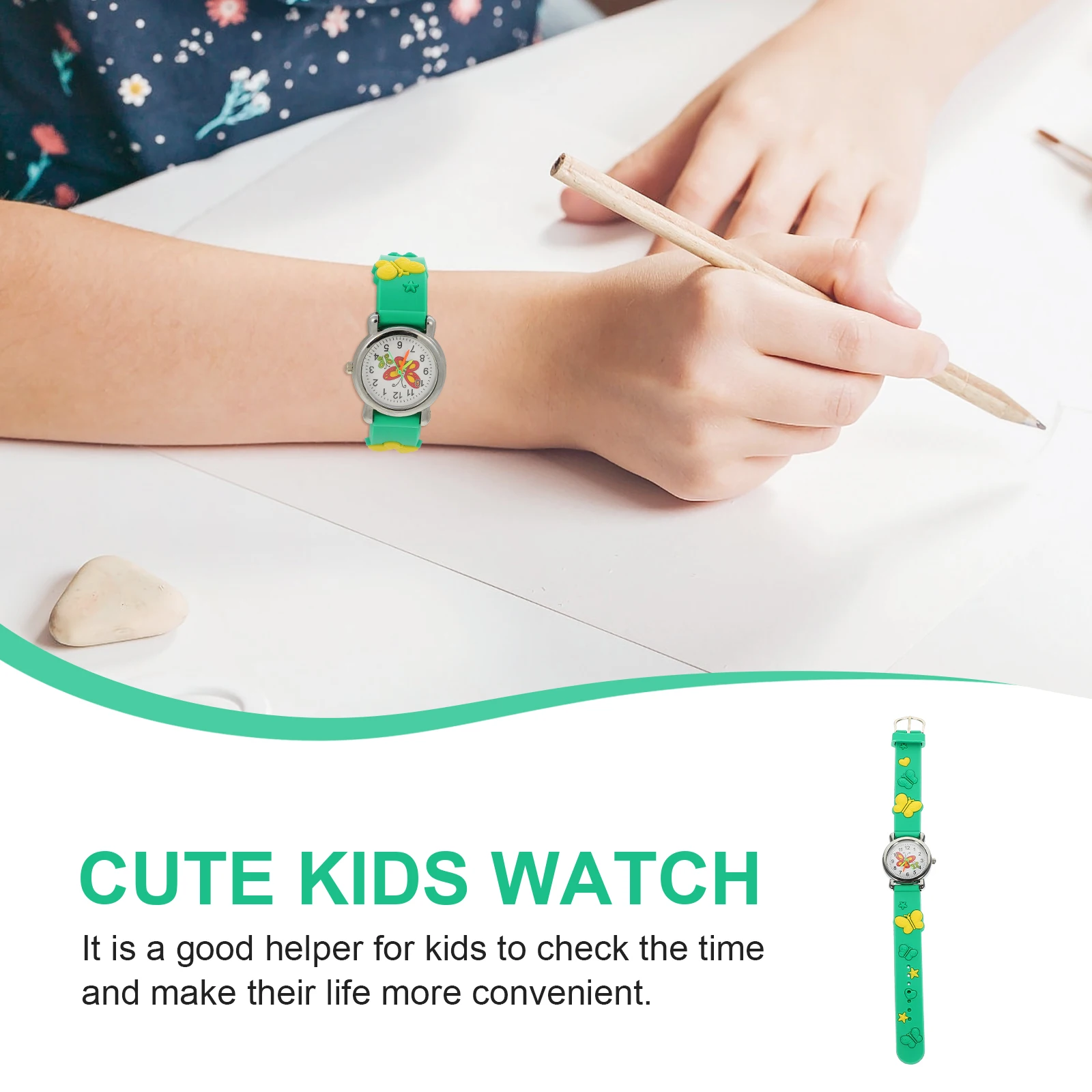 Butterfly Pattern Watch Cartoon Wrist Watches Cute The Gold