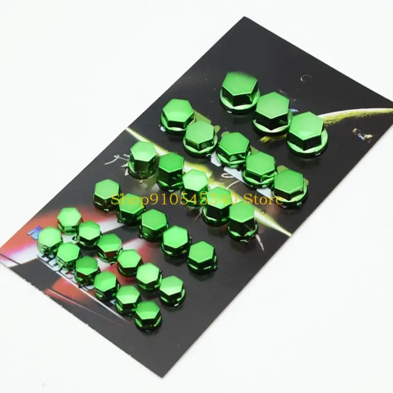 U2JA Motorcycle Screw Protective Bolt Caps 30Pcs Exterior Decoration Protecting Cover Motorcycle Modification Tool