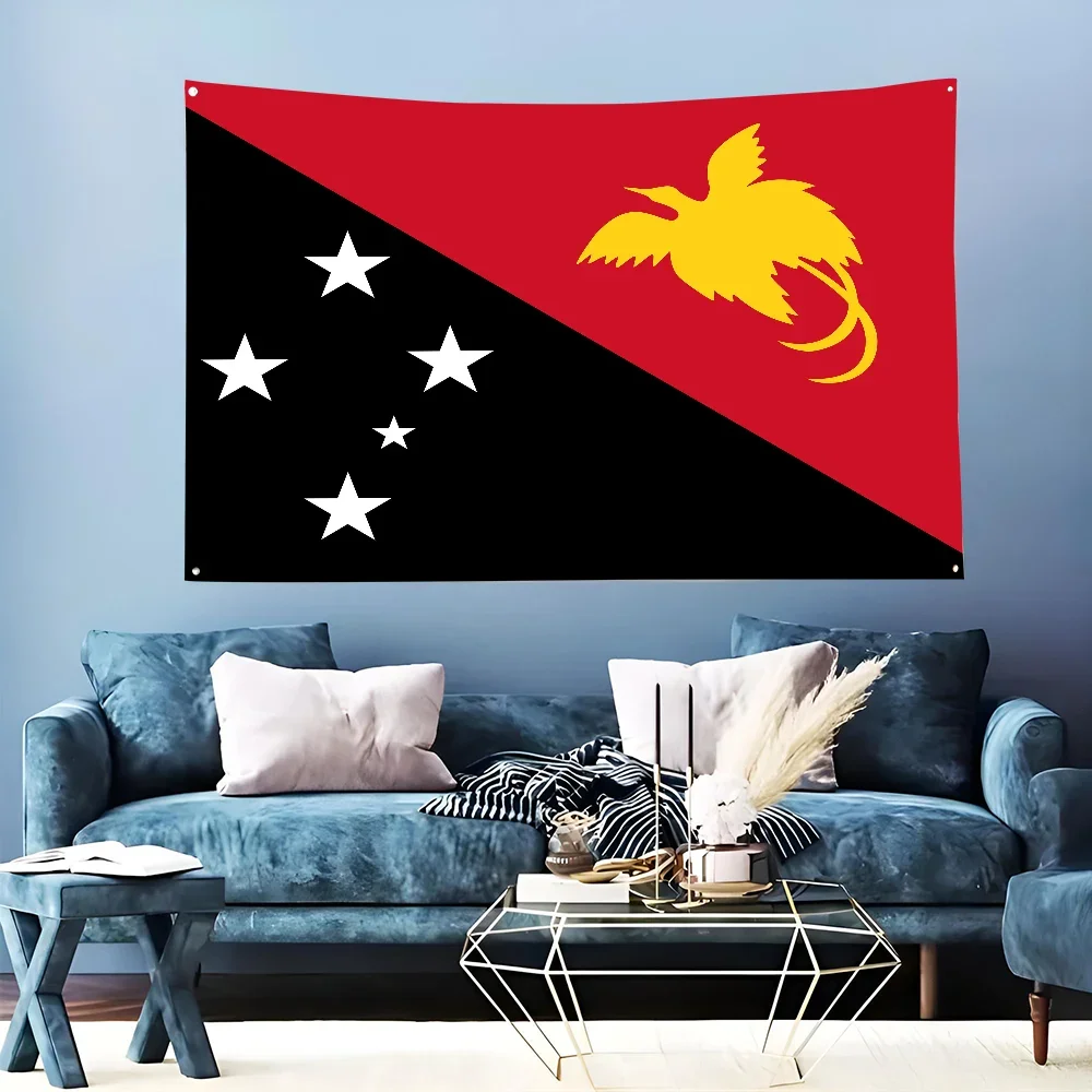 1PC Flag Of The Independent State Of Papua New Guinea Room Decor Flag Outdoor Decorations Flags For Rooms Four Hole Flag